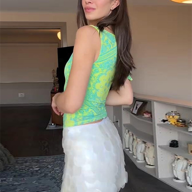 Sequin Mini Skirt Women Sexy Slim Shiny Fashion Chic Short Skirts Female Spring Summer Beach Streetwears Lady 250429