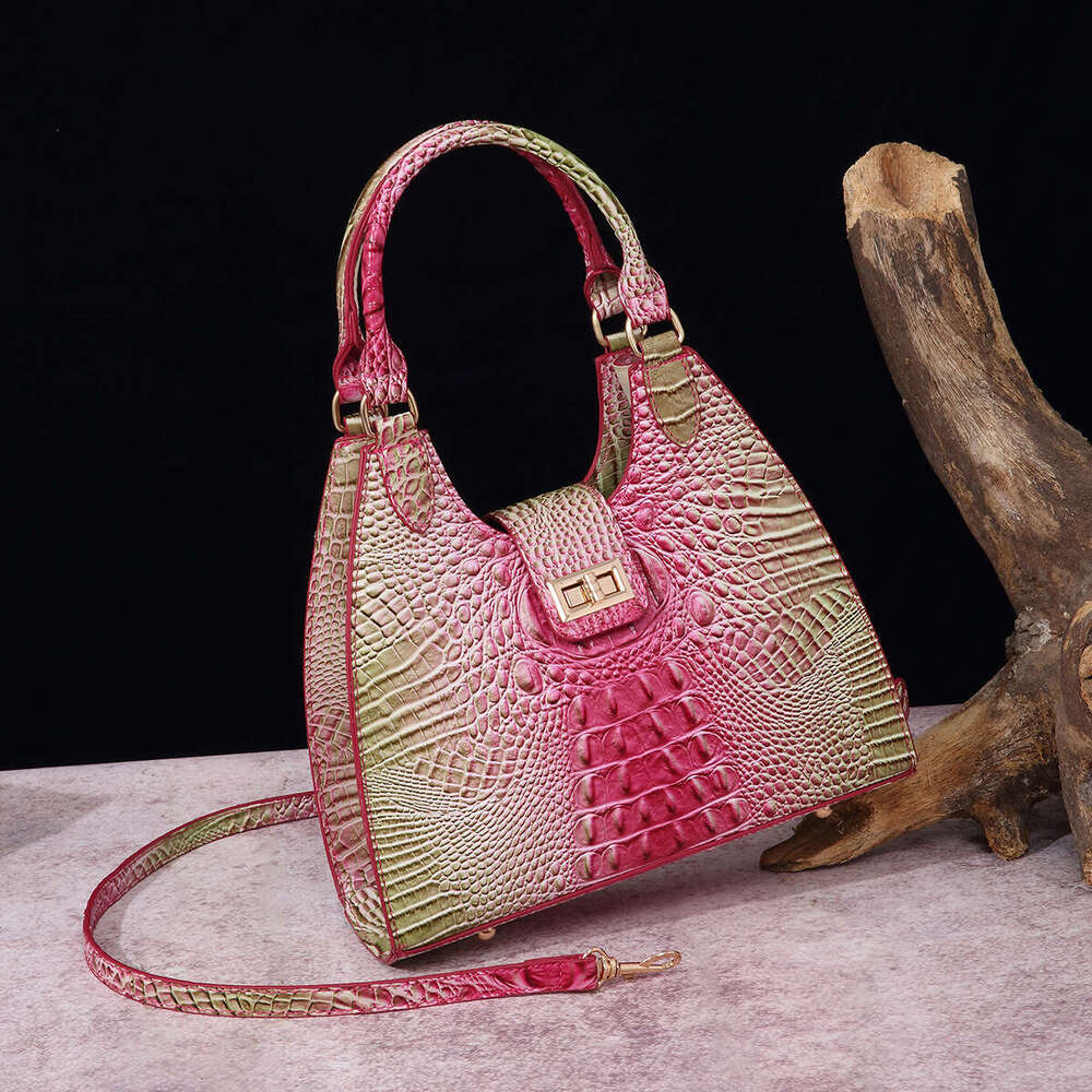 Handheld Underarm Stick Female Wrap Crocodile Pattern Brahman