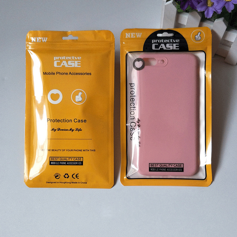 Clear Plastic Poly Bags Opp Packing Zipper Package Accessories Pvc Retail Boxes Handles For 4.7 5.5 6.8 inch iPhone Samsung Huawei XiaoMi OnePlus Cabl