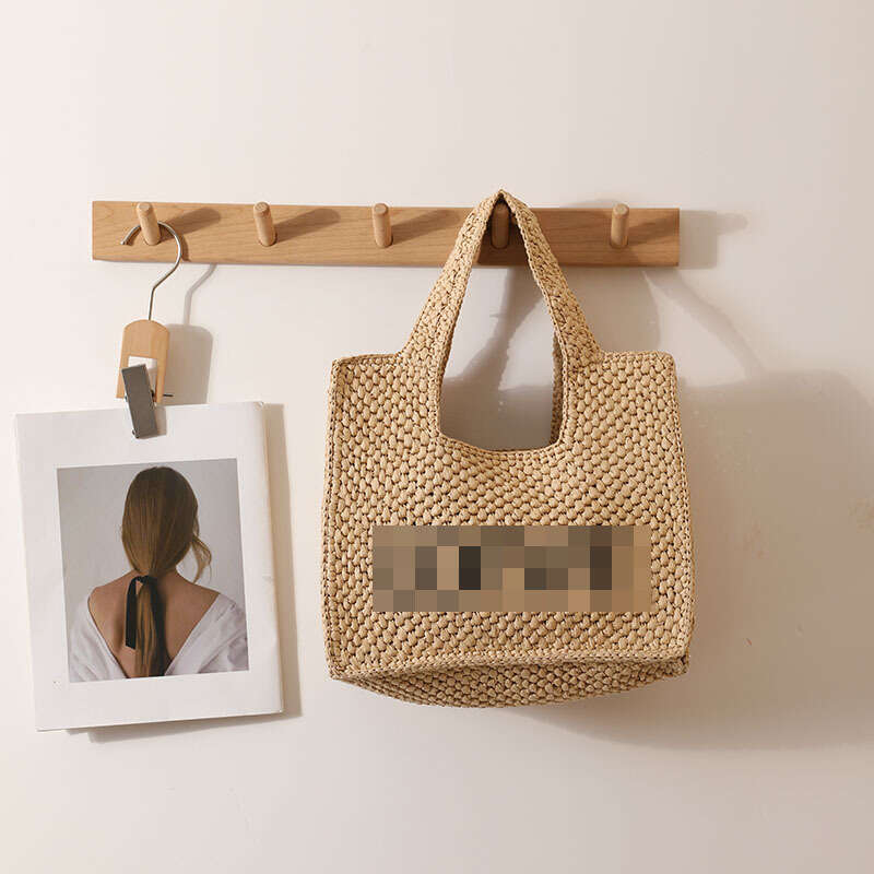 Summer Woven Bag Beach Bag Fashionable Luo Family New Letter Embroidered Handheld Straw Weaving Women S Seaside Vacation Beach Bag KQ KQ