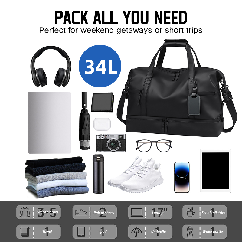 travel duffel bag weekender overnight gym carry on tote with wet pocket hospital mom bag for labor and delivery extra large 2208