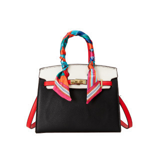 2024 New Handheld Silk Scarf Kelly Fashion Large Capacity Shoulder Crossbody Women's Bag