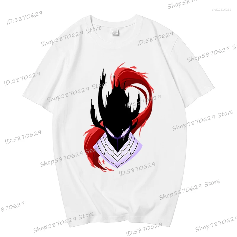 Men's T Shirts Anime Vintage Unisex T-shirt Sung Jin-woo Solo Leveling Graphic Tee Tops Cotton T-shirts Gift For Manga Lovers