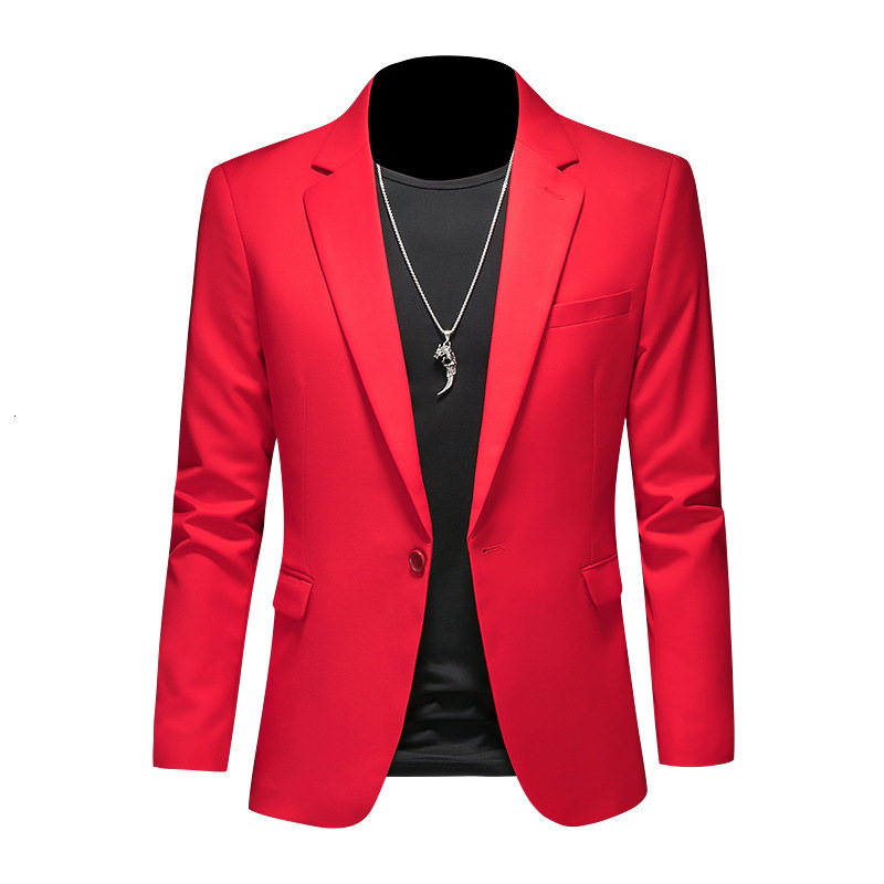 New mens casual suit oversized slim fit suit jacket mens wedding dress professional suit single suit jacket