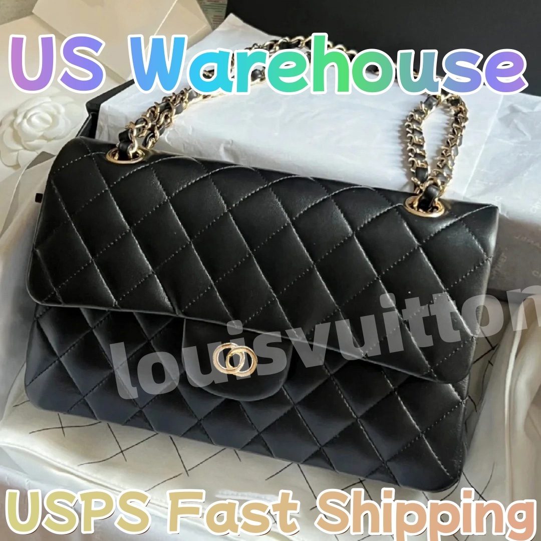 10A Top Tier Womens Mini Square Bag Real Leather Medium Caviar Lambskin Quilted Purse Small Double Flap Black Shouler Bag Luxury Designer Maxi Chain Strap HandBag