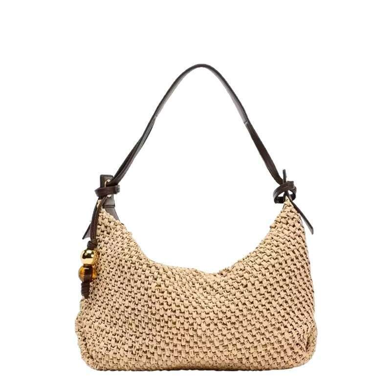Summer Woven Bag Beach Bag Z Handmade Women S Summer New Trendy Fashion Straw Woven Tote Bag Large Capacity Single Shoulder Handbag KQ KQ