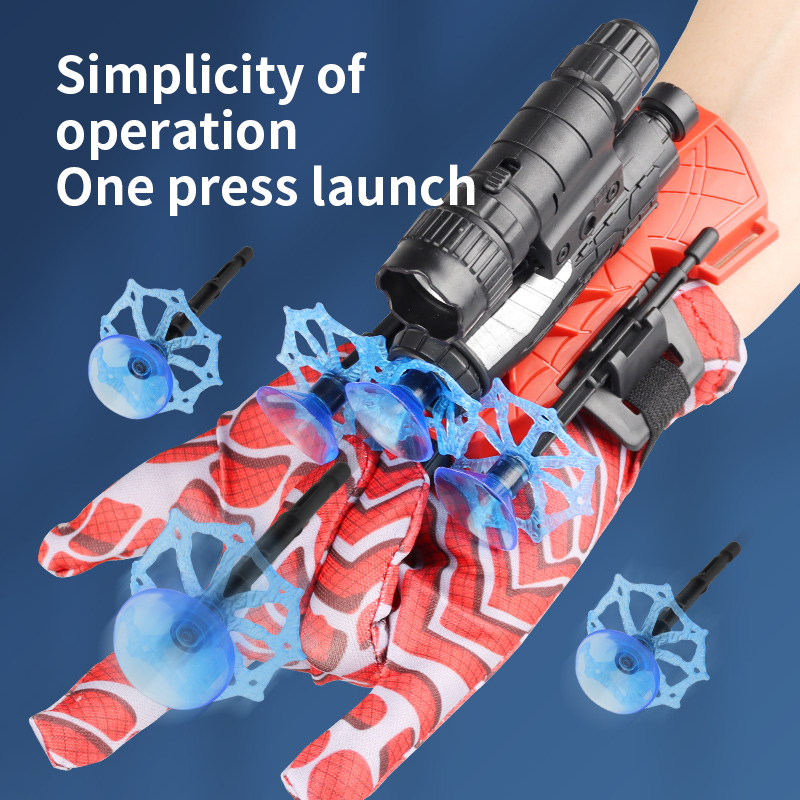 Children Bracelet Launcher Spitting Jet Sticky Wall Soft Bomb Wrist Toy Gun Games for Kids Outdoor Games