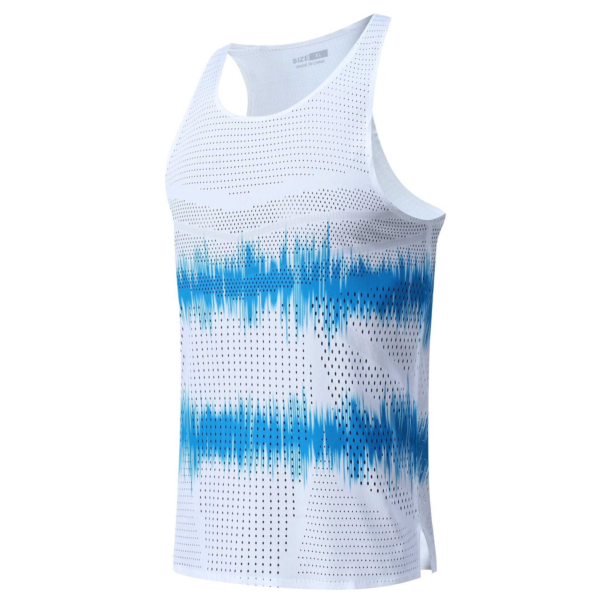 Mens hole running vest urltra lightweight mens marathon underwear Speed Tops tank sports fitness sleeveless shirt quick dryingXJ250506