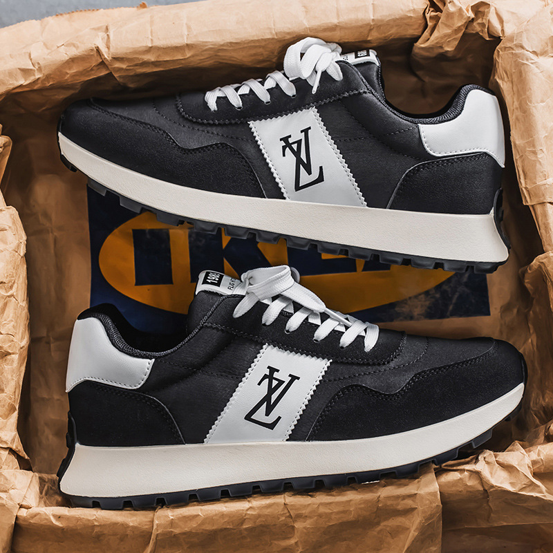 2025 Men's Fashionable, Casual and Versatile Sneakers - Dad Shoes Shoes Breathable Comfortable Retro Spring and Autumn Bottom Trendy Shoes new de