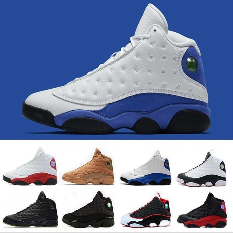 13 13s mens Basketball Shoes 11 GS Hyper 11s Royal Blue Bordeaux Flints Chicago Bred Wheat Olive Ivory Black Cat Men sports 5.5-13