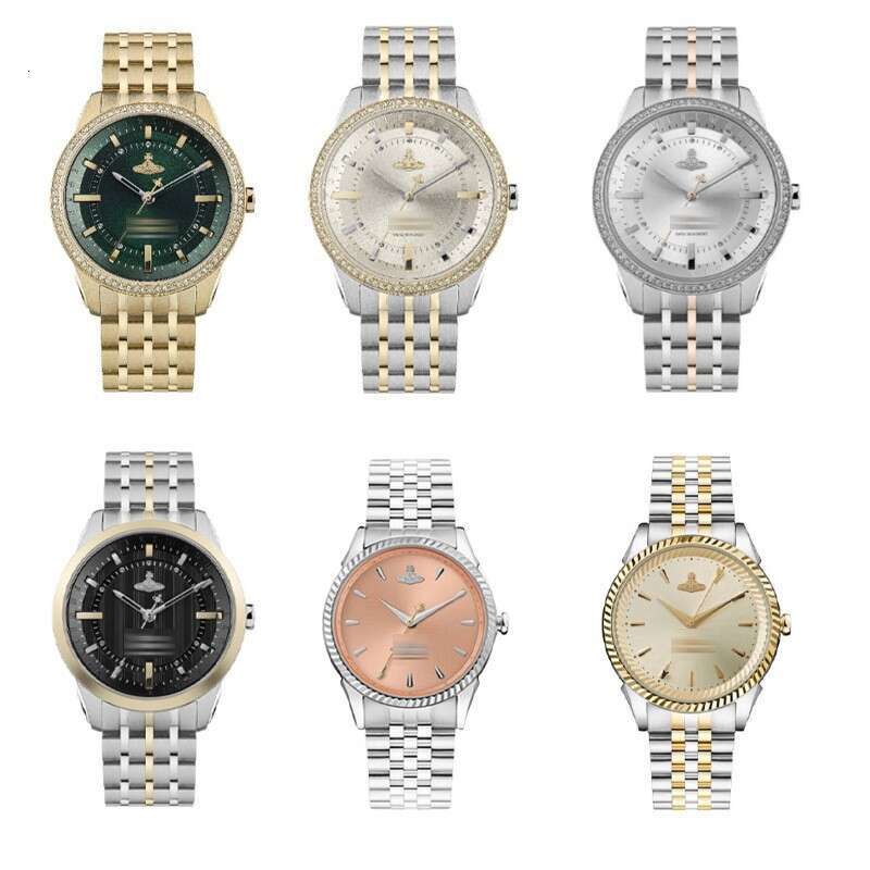 saturn Watch viviannee quartz movement watch Vivienenns watch west wood watch westwood Wrist watch stainless strap steel strip women waterproof for daily life fa1