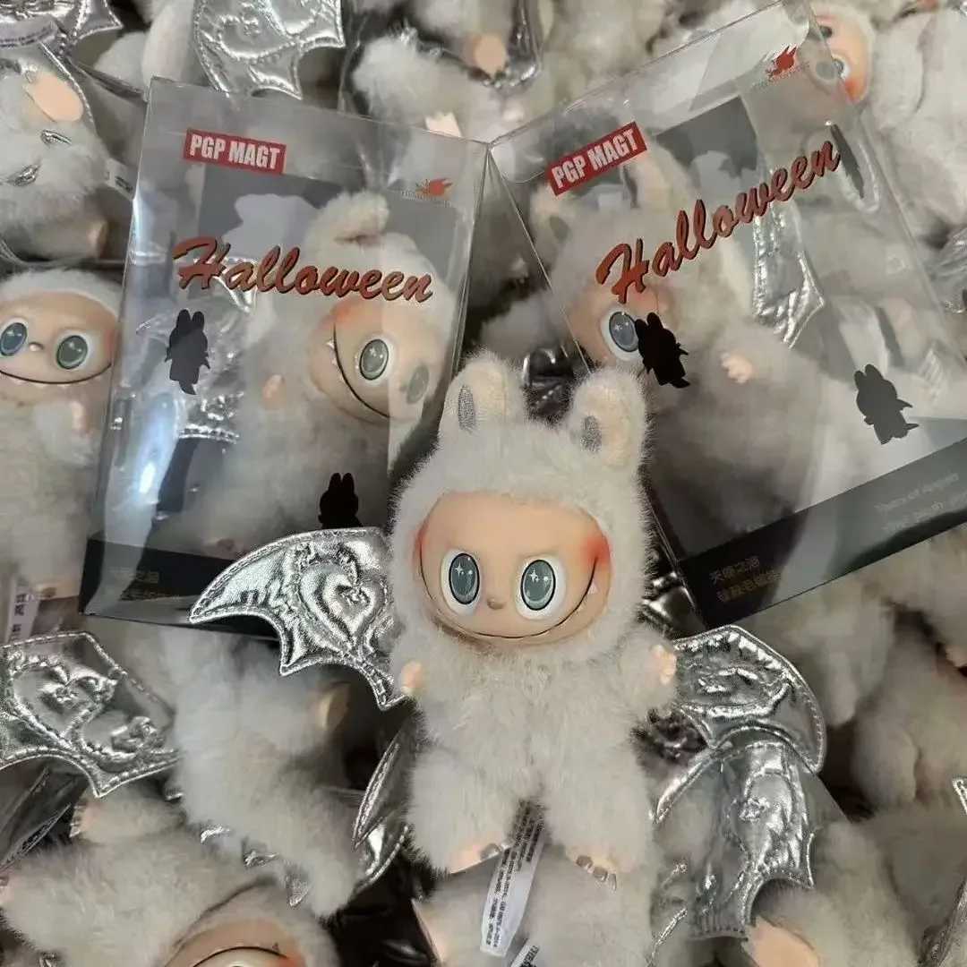 High Quali Cute Labubu Little Angel Wings Series Vinyl Doll Blind Box Toy Backpack Pendant Childrens New Year GiftXJ250506