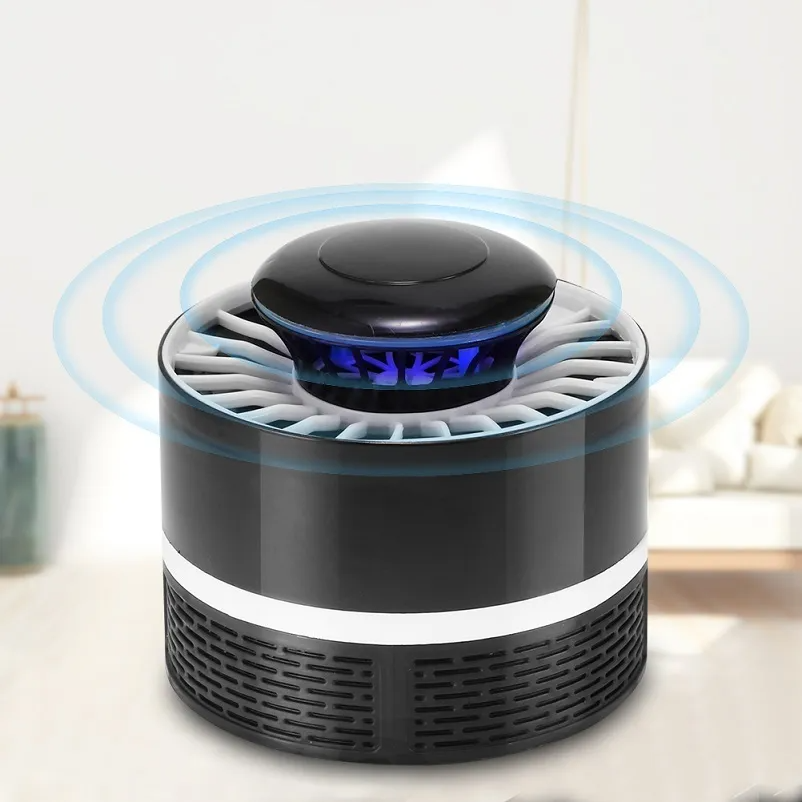 USB Ultrasonic Electric Mosquito Killer Lamp Mosquito Repellent Repeller LED Trap Fly Insect Pest Bug Zapper For Indoor Home Living Room