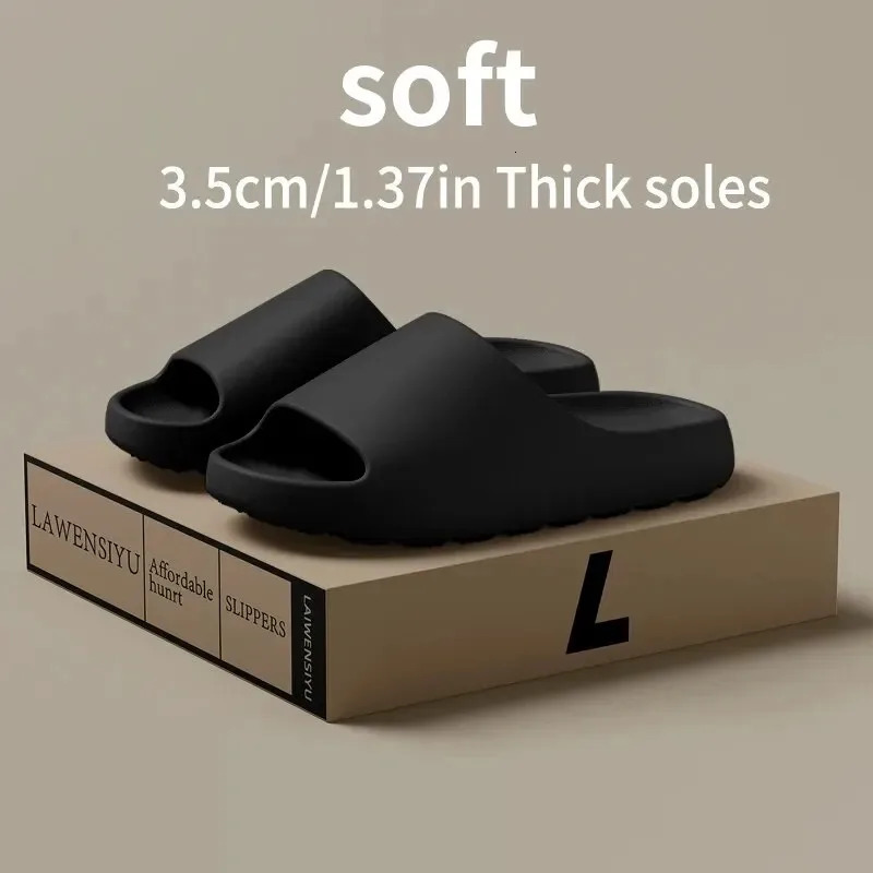 Step on poop feeling EVA slippers for men and women summer home bathroom shower non slip slippers 250428