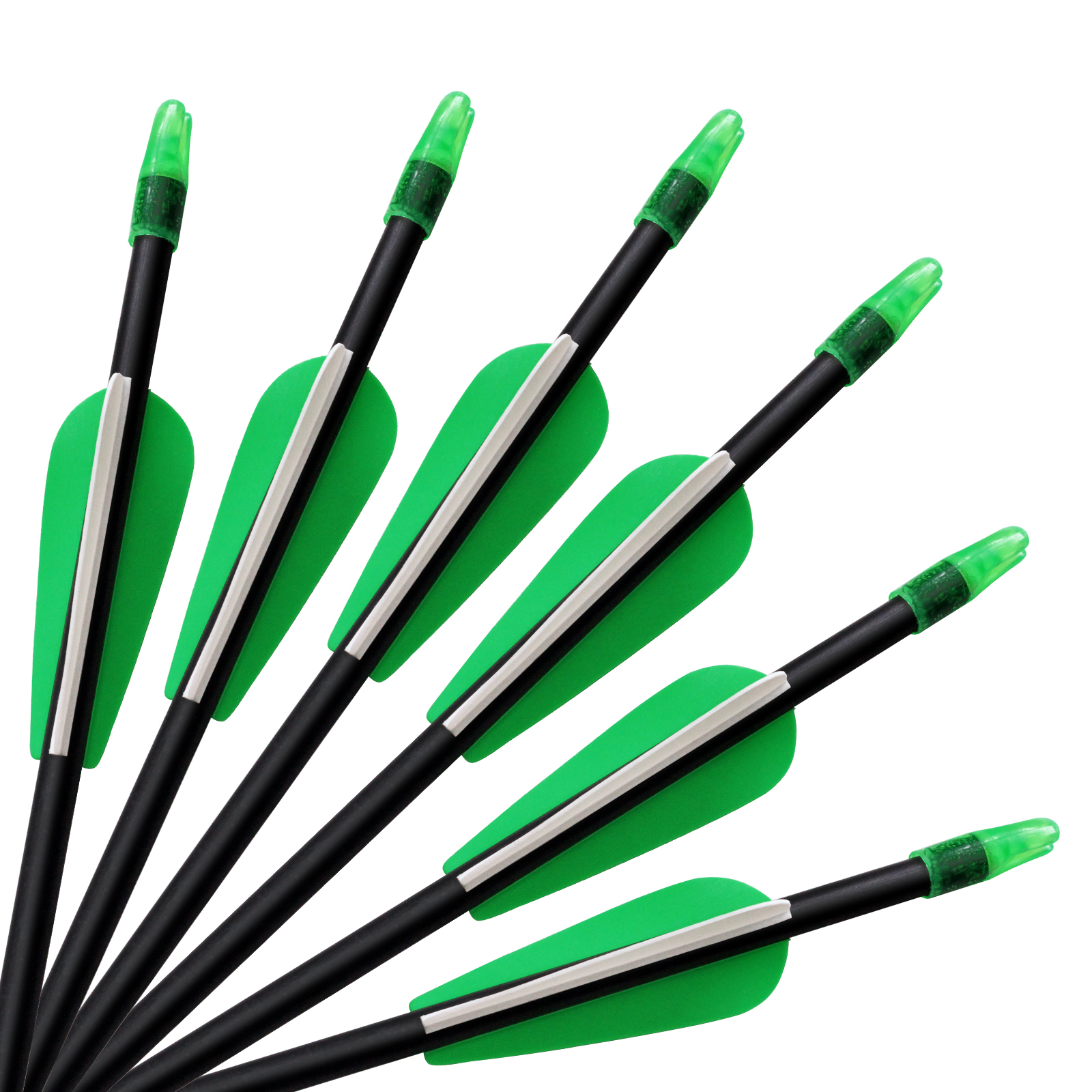 Fiberglass Arrow Set - 28 Inch Targeting Arrows Shooting Pracitce Arrows for Beginners & Juniors (Pack Of 6)