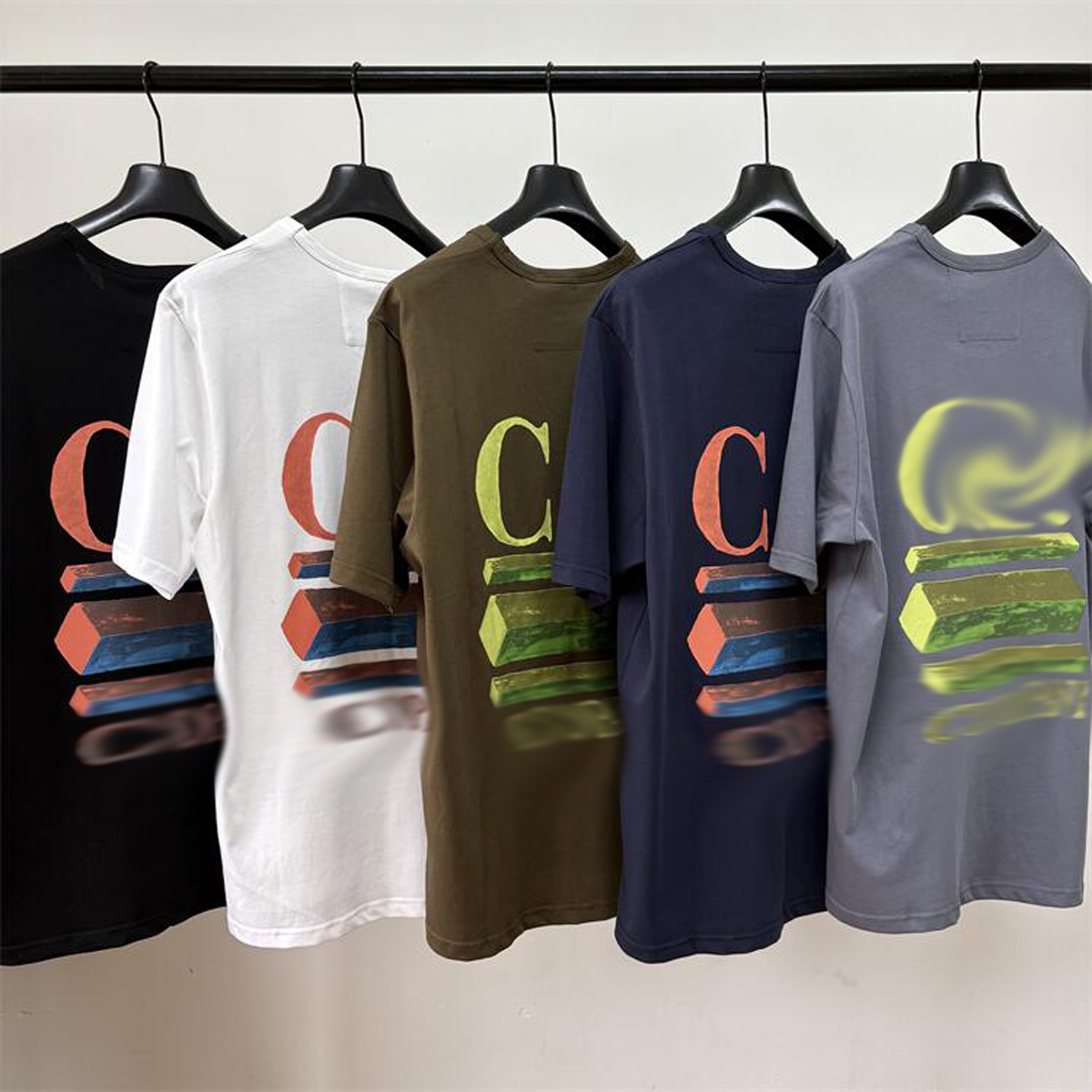 Mens T-Shirt 5 Colors Designer for Men Women Shirts Fashion tshirt Jersey Logo Graphics T-Shirt Summer Short Sleeve O-Neck Tee Woman Clothing Size M-2XL Asian