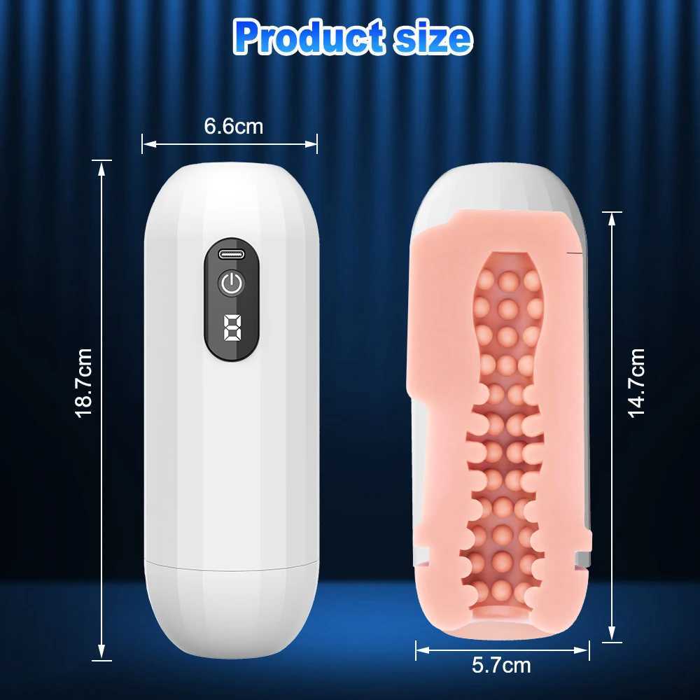Electric male masturbator for sucking oral sex massage masturbation cup penis stimulation pocket pussy for adult men sex toys W250506