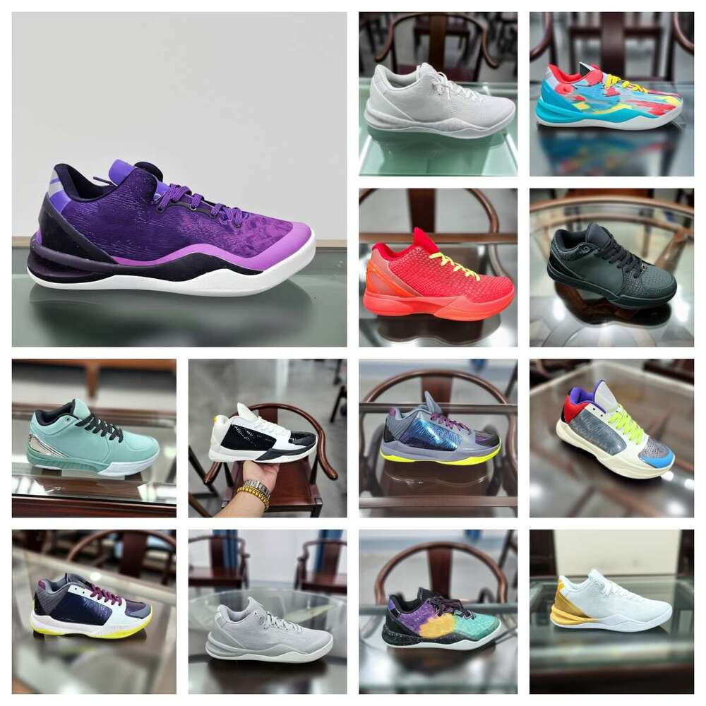 Designer Stylish High Performance Basketball Shoes Diverse Colors Superior Comfort Breathable Upper Wear Resistant Rubber Sole US Size 7-11 Kobe 6 Basketball Shoe