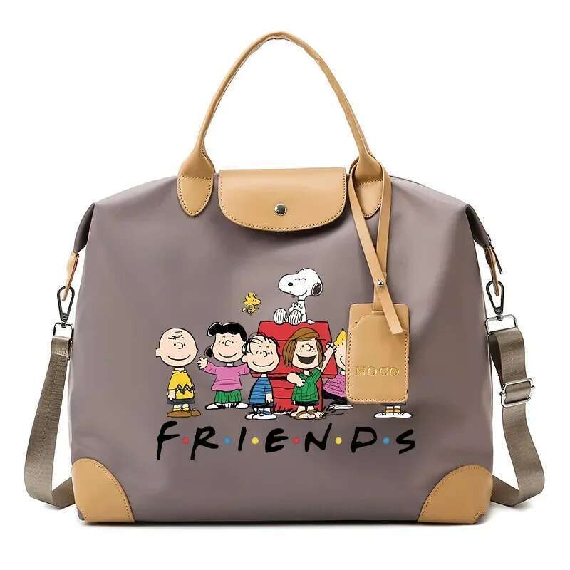 Snoopys Tote Travel Portable Handbag Lage Binding Bags Packaging Bag Anime Figure Shoulder Strap Pack Women Men Gifts