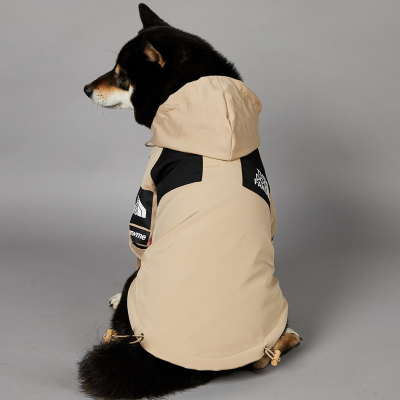 Raincoat Windproof Waterproof Dog Outdoor Jacket with Zipper Closure Adjustable Hood, Lightweight, Comfort Coat for Small Medium and Large Dogs 1d0