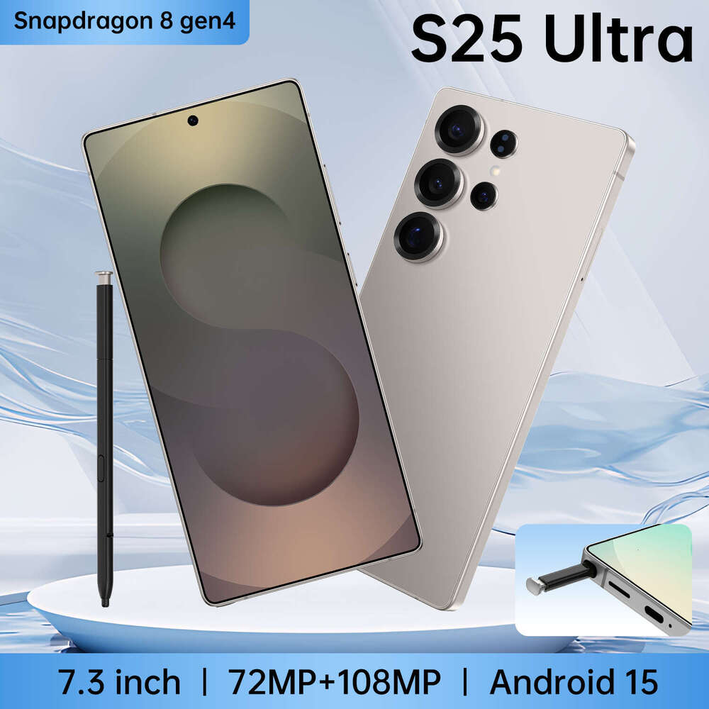 S25 S24 Ultra Cellphone 16GB+1TB 7.3inch Celulares Alta Gama 72MP+108MP HD Camera Original Mobile Phone Android 15 Smartphone 5G Face ID 8000mAh Batte