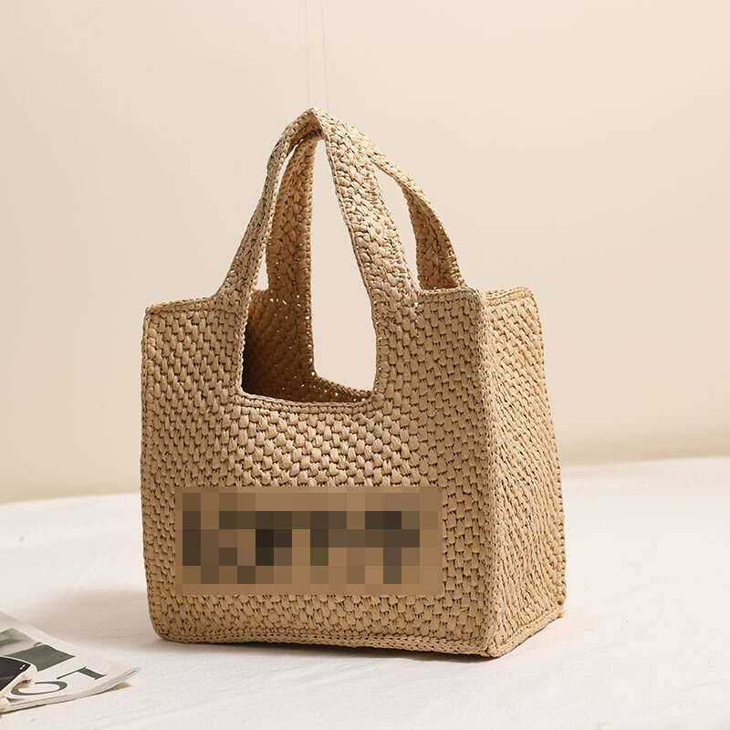 Summer Woven Bag Beach Bag Fashionable Luo Family New Letter Embroidered Handheld Straw Weaving Women S Seaside Vacation Beach Bag KQ KQ