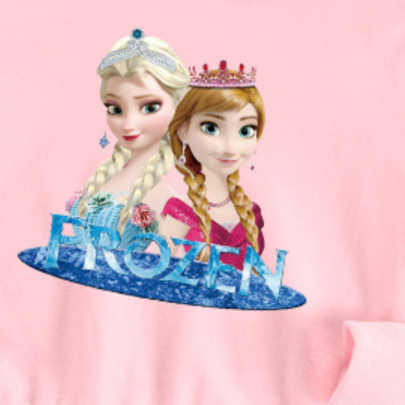DISNEY Elsa princess baby designer clothes Girl Spring and Autumn Set Ice Cotton Children Sports Top and Pants Two-piece Suit Children Clothes
