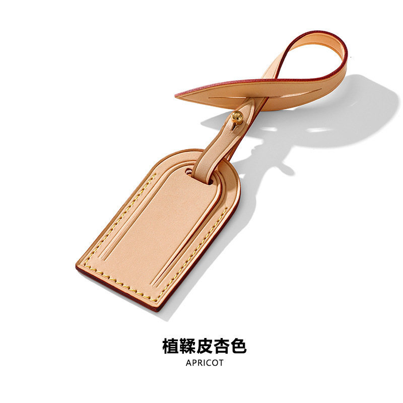 Top Grade Calf Leather Tag Airline Label For Travel Bag Luggage Duffle Handbag 250208