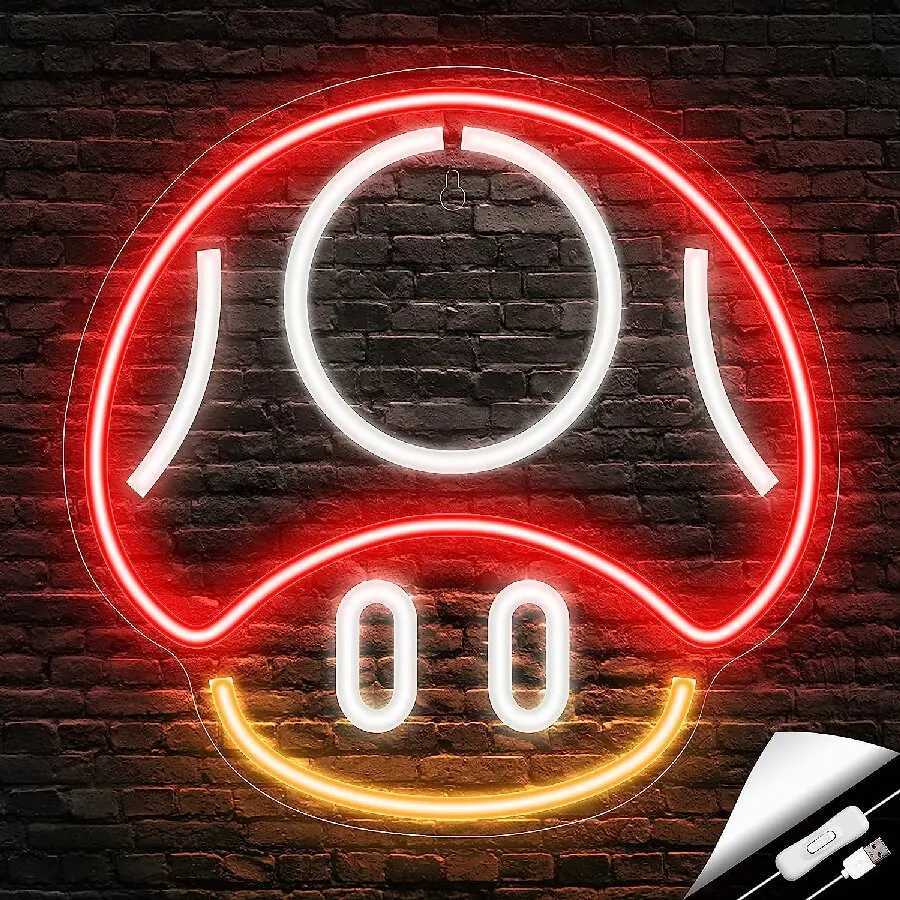 Neon Sign The Ghost Face LED Neon Light Lamp Acrylic Sign for Game Room Decor Gaming Light Accessory Gifts for Boy Room Decor Z250506
