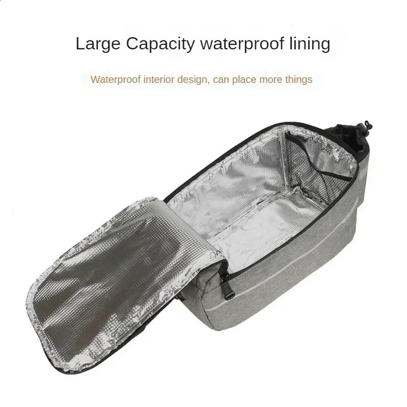 13L Bicycle Bag Bike Rear Basket Waterproof Pannier Trunk Bags Back Rack Rear Seat Bag Cycling Luggage Shoulder Handbag 250429