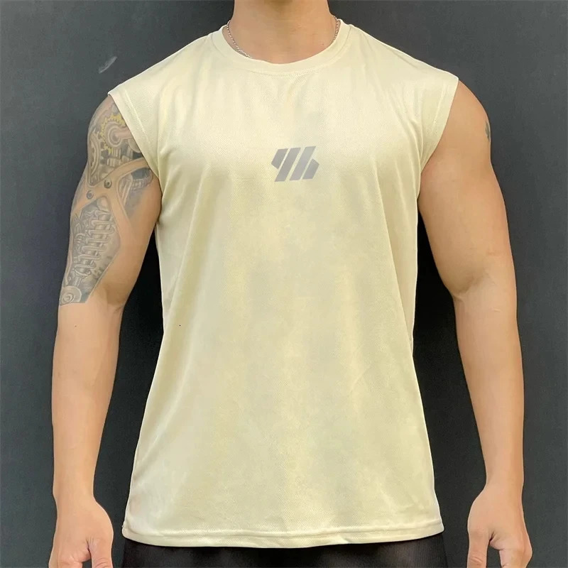 training vest mens summer fitness round neck loose underwear basketball top outdoor 250430Z