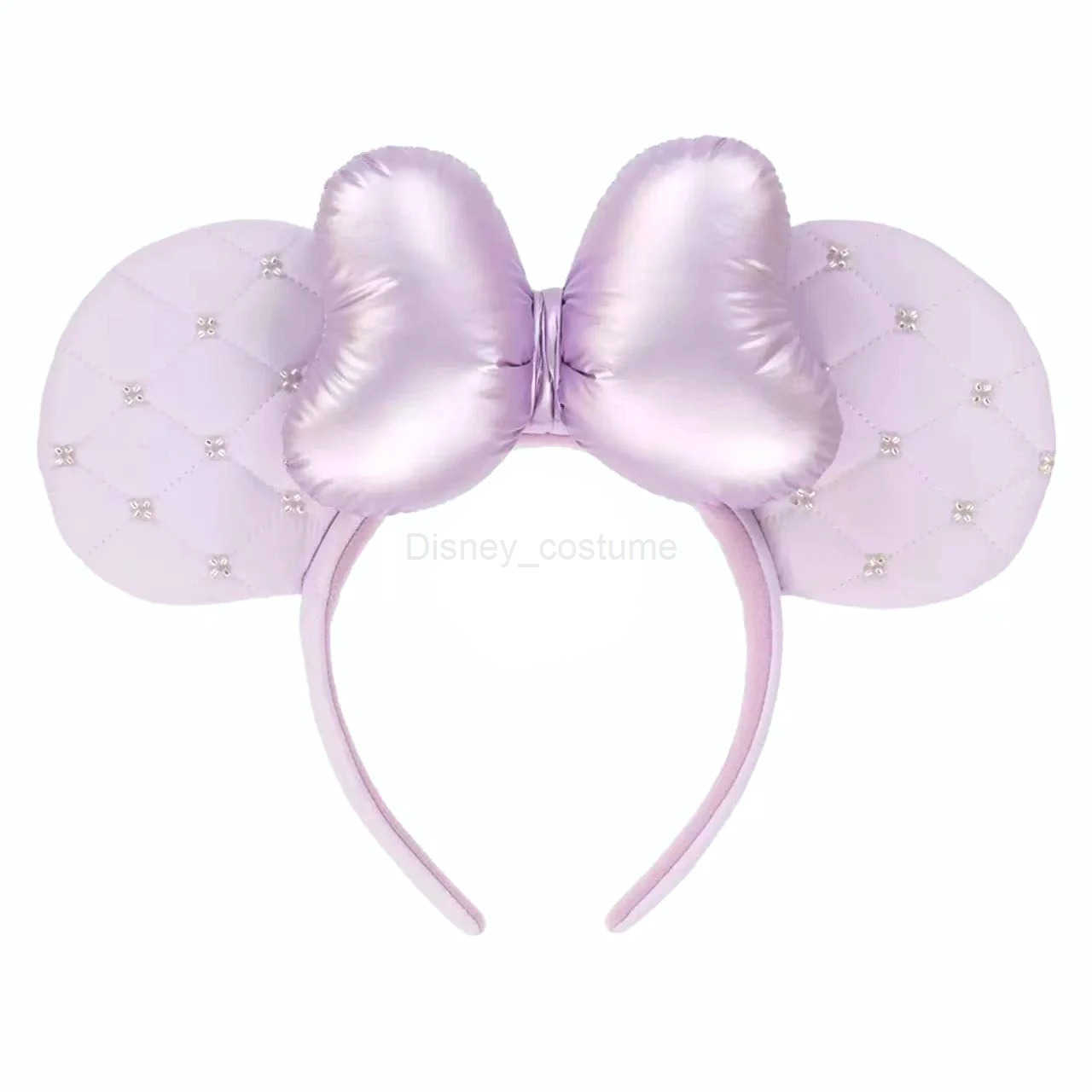 Disney Mickey Minnie Ears Mulan Headband Easter Eggs Hair Hoop Cosplay Hairband Disneyland Sequin Girl Big Bow Headband Decorate X250506