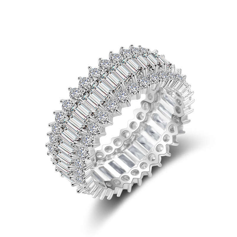 Luxury Full Diamond Ring for Women With Zircon Ring Designer Women Rings Couple Rings