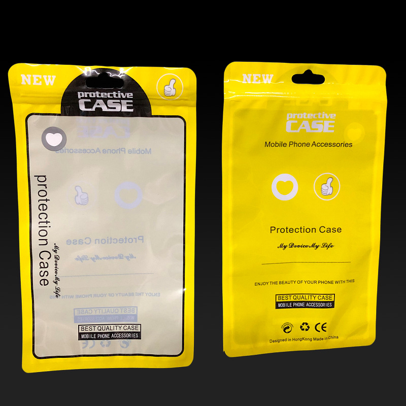 Clear Plastic Poly Bags Opp Packing Zipper Package Accessories Pvc Retail Boxes Handles For 4.7 5.5 6.8 inch iPhone Samsung Huawei XiaoMi OnePlus Cabl