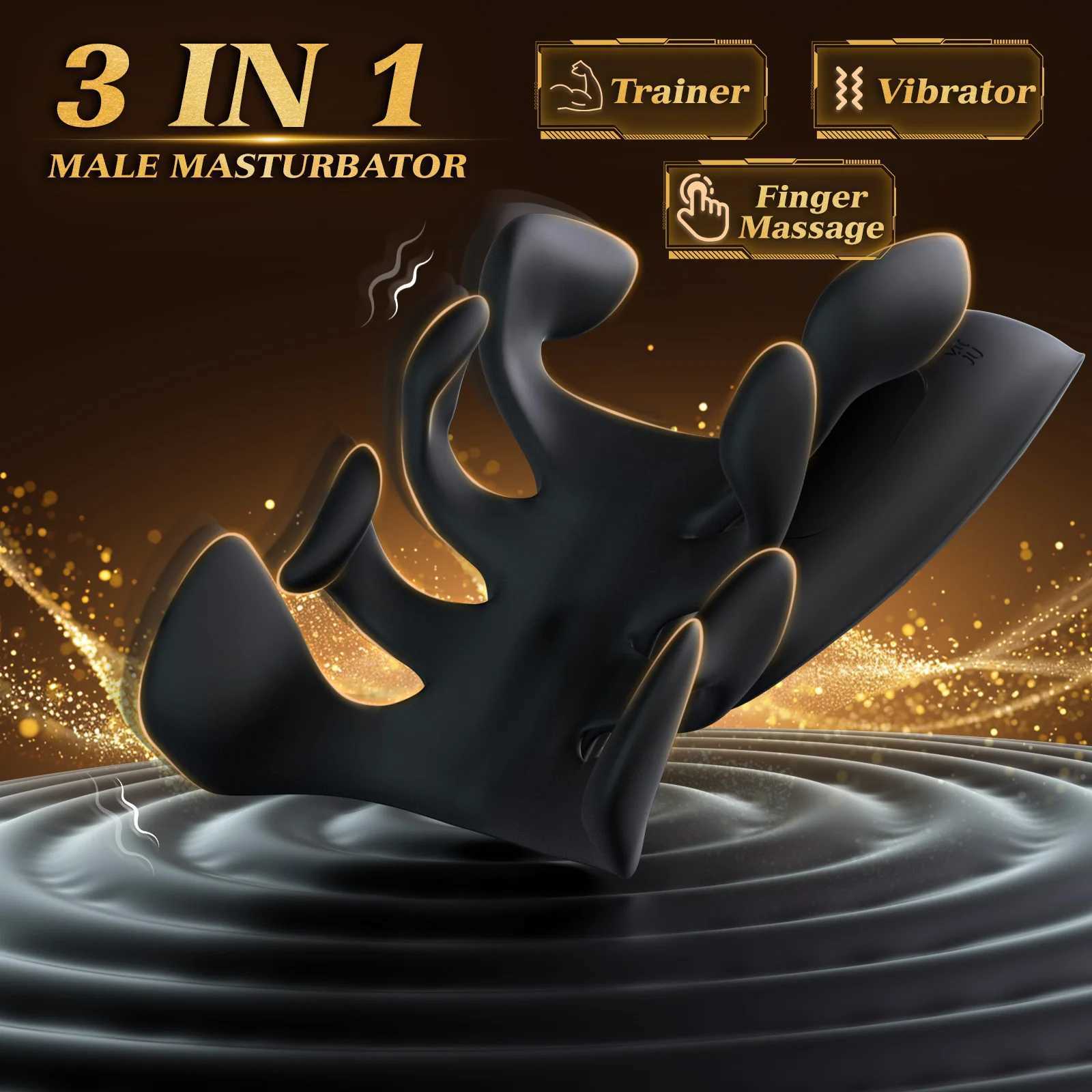 Masturbator for Men Penis Training Vibrator Glans Trainer Stimulator Massager Lasting Delay Endurance Adult Sex Toys For Men W250506
