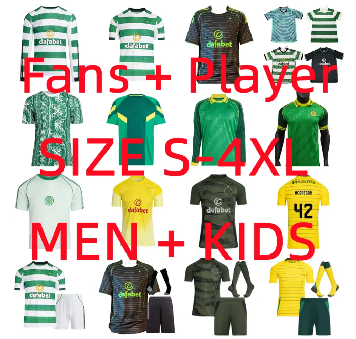 23 24 25 26 CeltsS Soccer Jerseys 2025 2026 celticfc EDOUARD Irish Origins Football Shirt CHRISTIE JOTA GRIFFITHS DAIZEN FORREST TAYLOR CARTER-VICKERS Men Kids kit