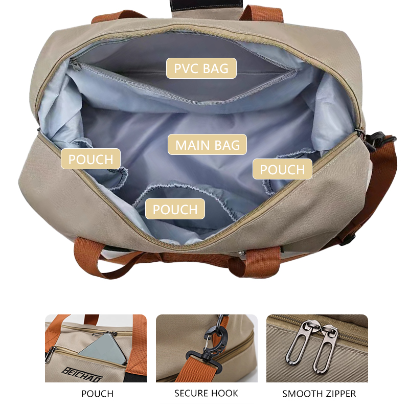 gym bag travel duffle bag with shoe compartment wet pocket carry on weekender overnight tote bag for women men travel workout yoga swimming 2203