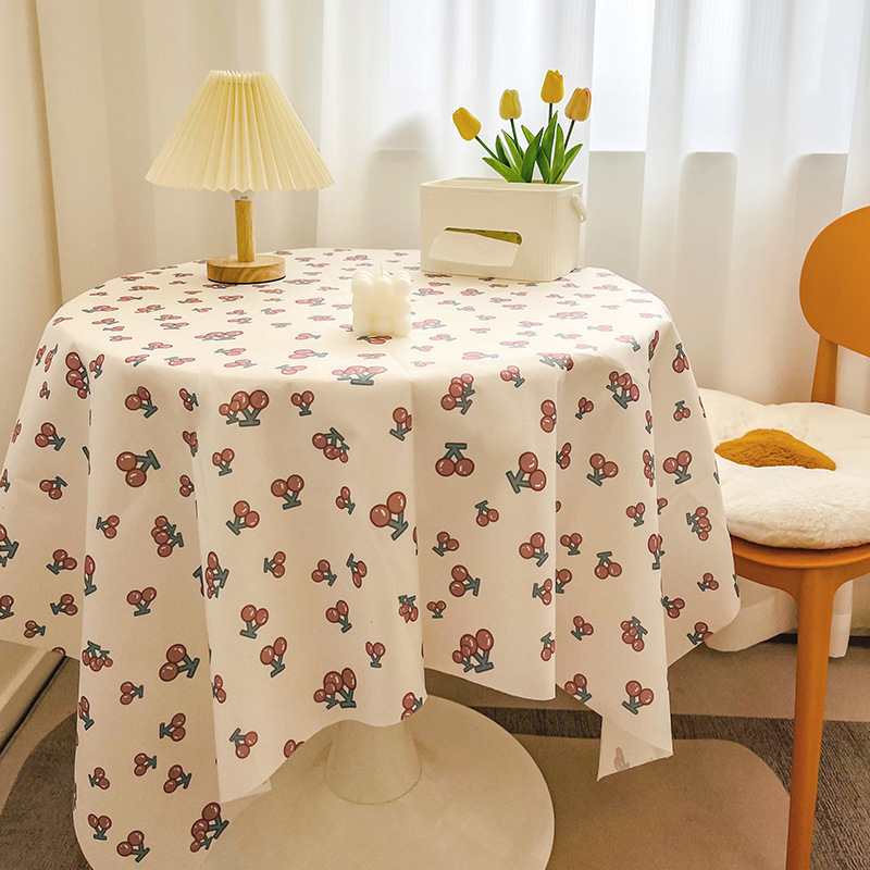 T0451 Girly Heart Desk Cloth Background Cloth Nordic Plaid Table Cloth Fabric Stall Cloth Picnic Cloth