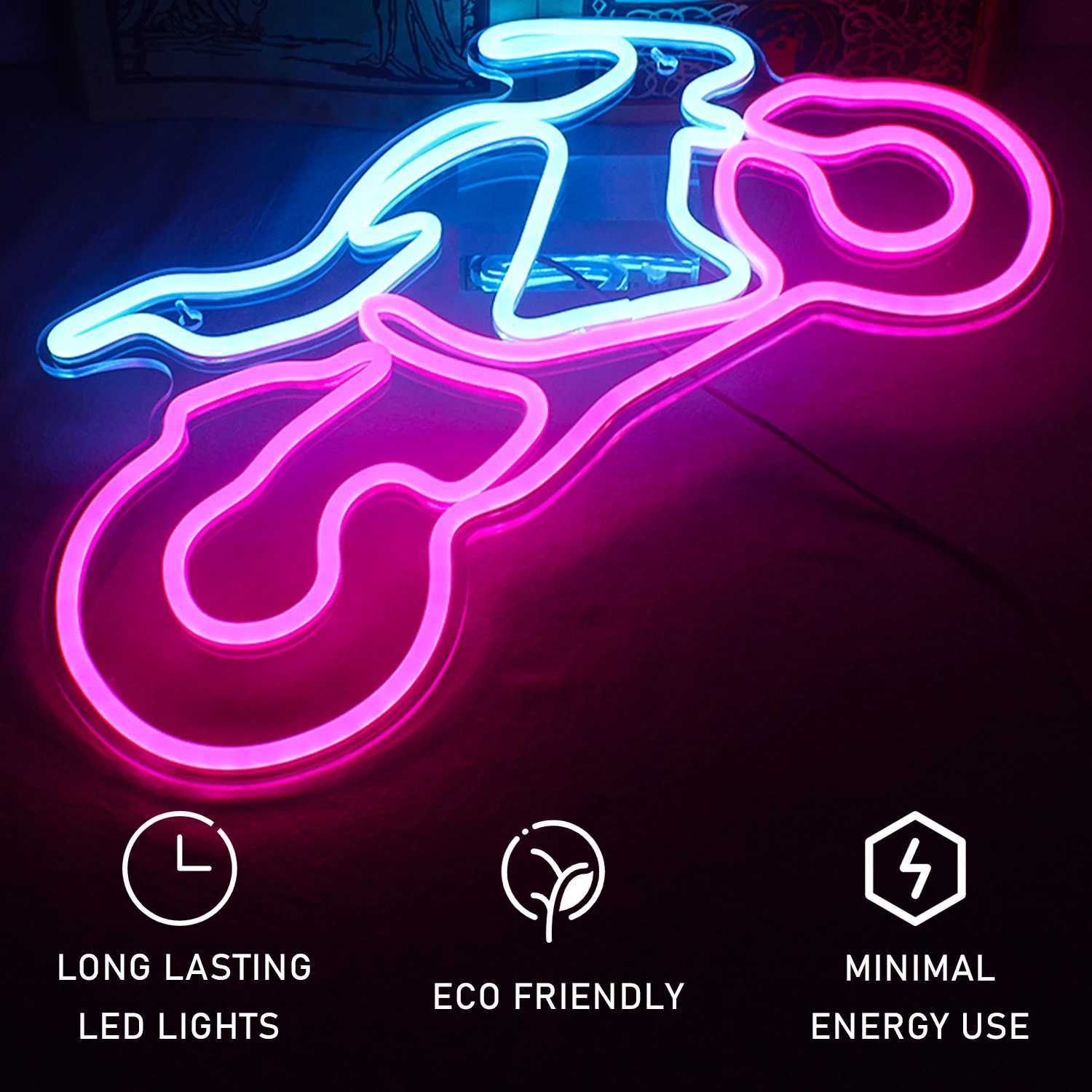 Ineonlife Custom Motorcycle Led Turn Sign Made Neon Light Bike Art Shop Club Party Sport Moto Room Garage Cool Wall Decor Gift Z250506