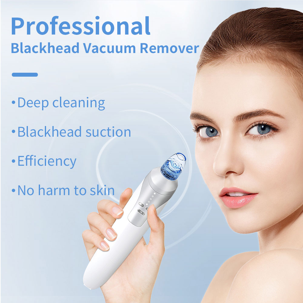 Blackhead & Acne Remover with Vacuum Suction Facial Cleansing Device for Clear Nose and Chin at Home
