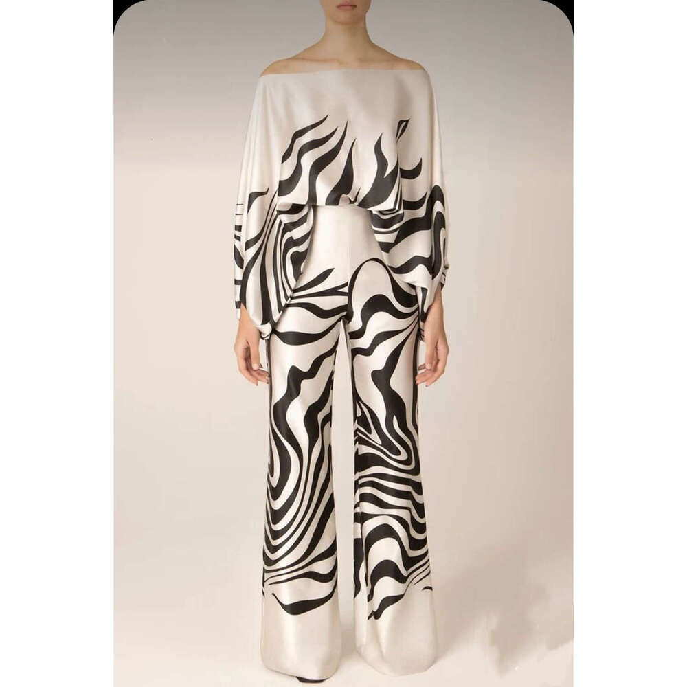 hoodie Summer New Women's Wide Leg Slimming Casual Style Pants Two Piece Set jacket