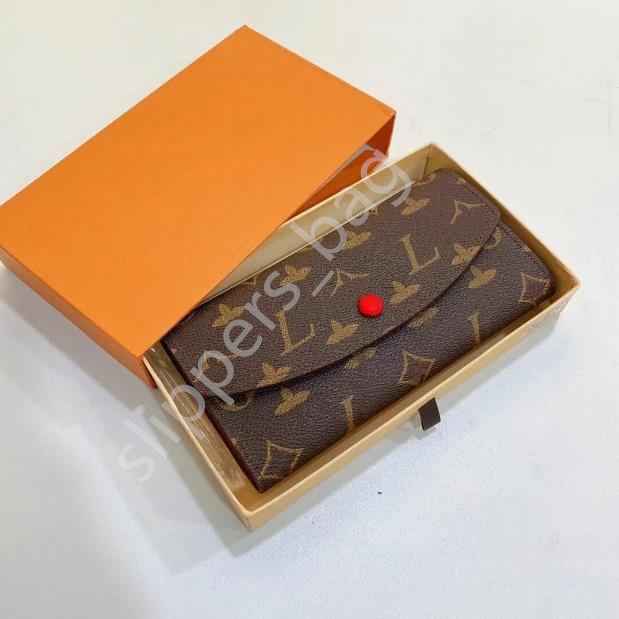 Top Luxury Genuine leather long Purse Designer Wallets hasp women men louise Fashion Retro Handbag Card Holders Coin Famous Clutch Wallet with box V2