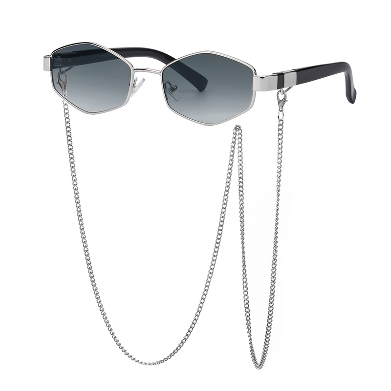 Designer Sunglasses For Women Men Fashion Chain Sunglasses Luxury Polarized Lens Goggle Pilot PC Frame Oversized UV400 Eyewear Luxury Style Sunglasses