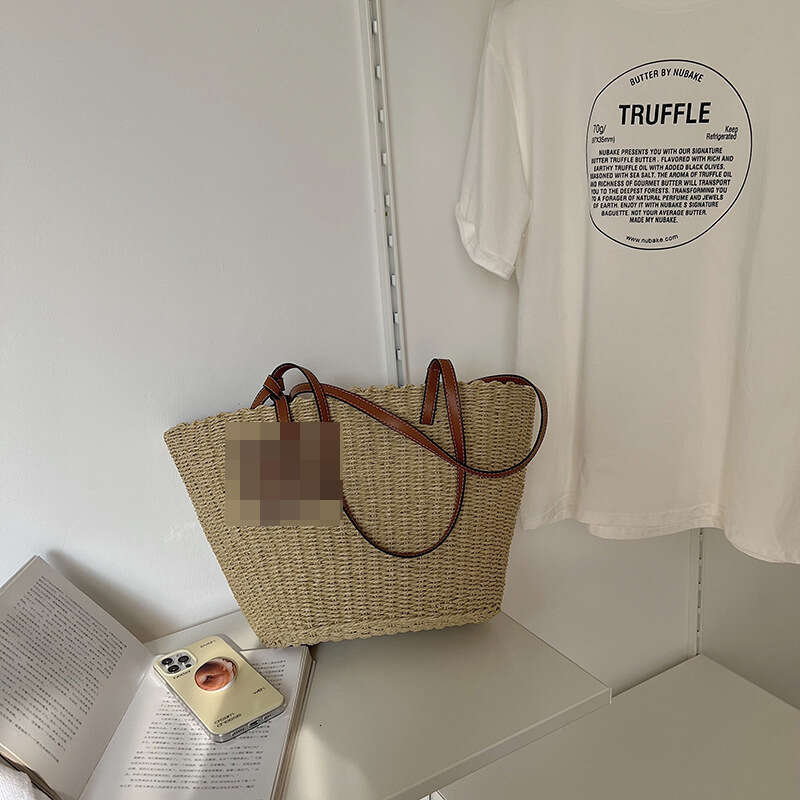 Summer Woven Bag Beach Bag Large Capacity Single Shoulder New Xialuojia Grass Woven Vacation Style Beach Bag Women S Bag KQ KQ