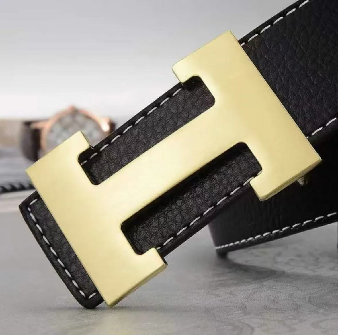 Designer belt Fashion mens belt business luxury belt mens womens color gold and silver glossy buckle 3.8cm belt
