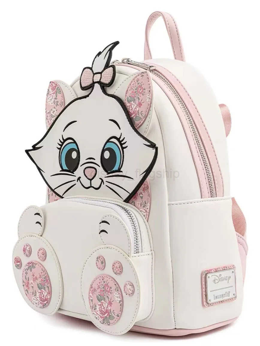 Disney Aristocats Marie Cat Mini Backpack All Over Print Womens Double Strap Shoulder Bag Purse Double Shoulder Backpack GiftXJ250506