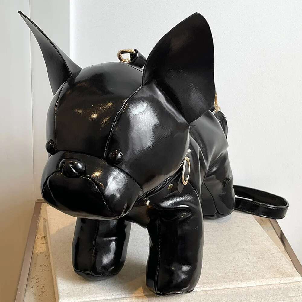 NEW Doggie Shoulder Women French Bulldog Crossbody Leather With Zipper Messenger Bag For Shoping Travel