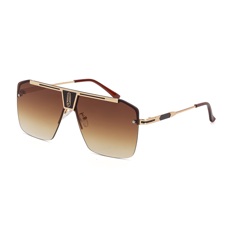 Designer Sunglasses For Women Men Fashion Metal Sunglasses Luxury Polarized Lens Goggle Pilot PC Frame Oversized UV400 Eyewear Luxury Style Sunglasses