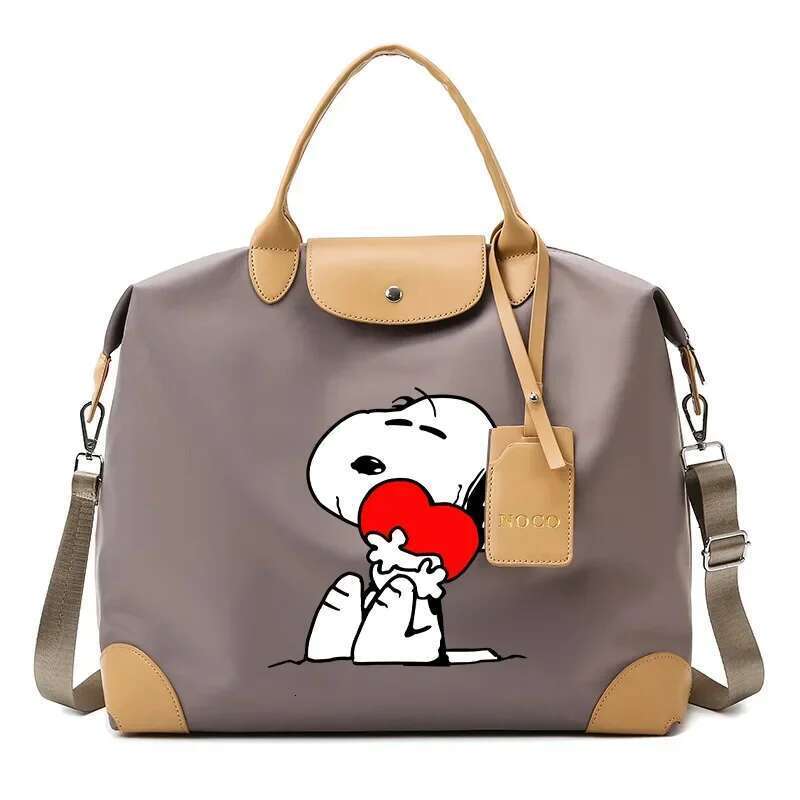 Snoopys Tote Travel Portable Handbag Lage Binding Bags Packaging Bag Anime Figure Shoulder Strap Pack Women Men Gifts