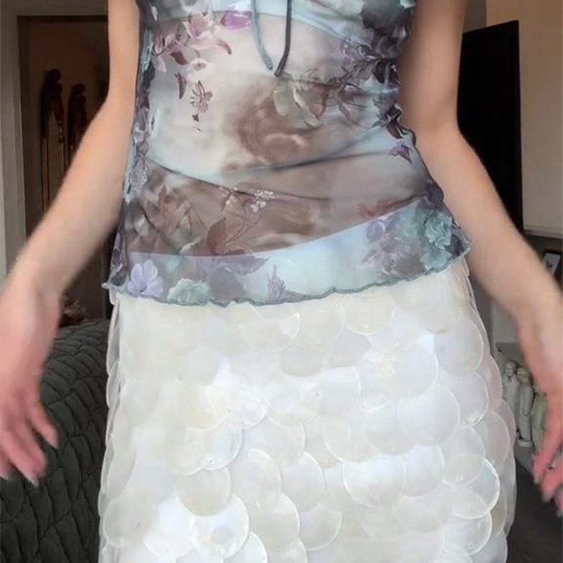 Sequin Mini Skirt Women Sexy Slim Shiny Fashion Chic Short Skirts Female Spring Summer Beach Streetwears Lady 250429